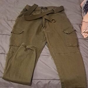 Olive Cargo Pants